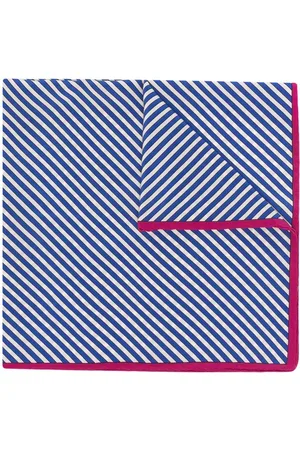 Saint Laurent 1990s striped silk scarf
