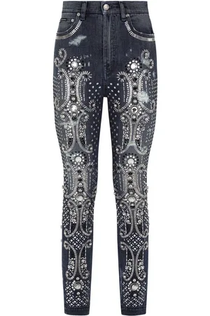 Dolce & Gabbana Grace embellished skinny jenas