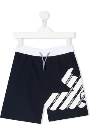 Emporio Armani EA Crew logo-print swim shorts