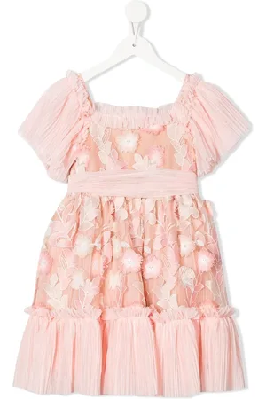 PATACHOU Floral-print embroidery dress