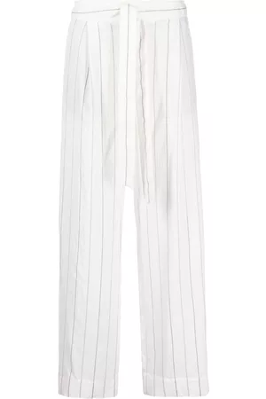 Vince Striped straight-leg trousers