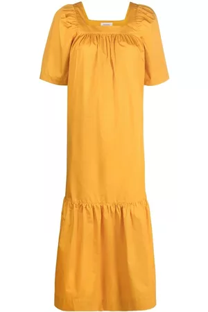 Rodebjer Ruched short-sleeved maxi dress