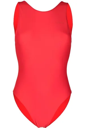Ganni Recycled scoop-back swimsuit