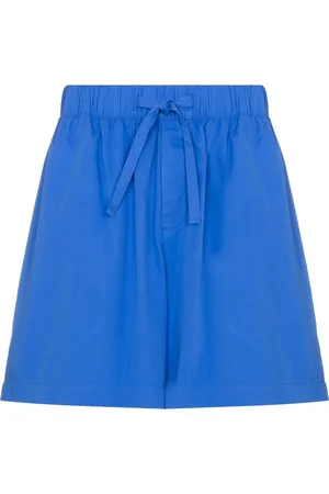 Tekla Drawstring-waist pajama shorts