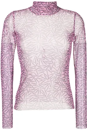 Viktor & Rolf Semi-sheer logo-print top