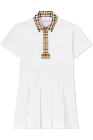 Burberry Vintage Check trim piqué polo shirtdress