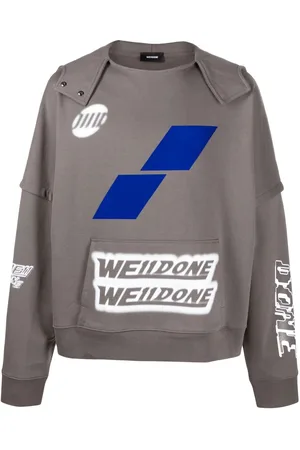 We11 Done Logo-print cotton jumper