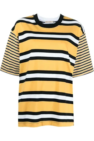 Marni Multi-stripe panelled T-shirt