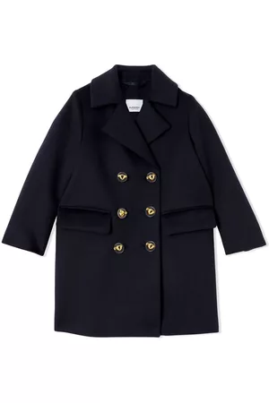Burberry Girls Coats - Scarf-detailed double-breasted coat