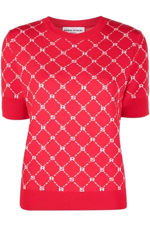 Sonia by Sonia Rykiel Monogram-pattern knitted top