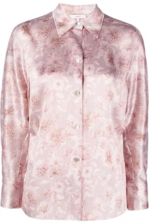 Vince Dahlia floral-print silk shirt