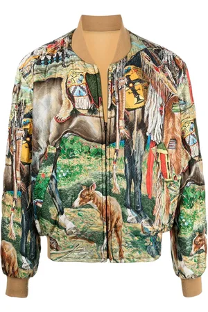 Hermès 1980s pre-owned reversible bomber jacket