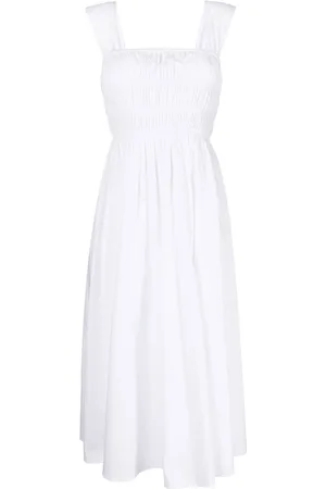Staud Ida smocked midi dress