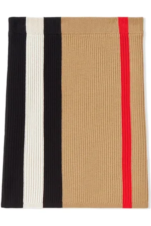 Burberry Icon-Stripe knitted skirt