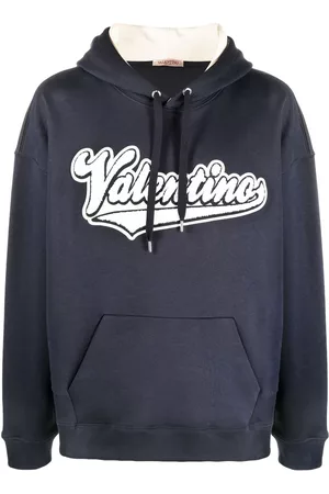 VALENTINO GARAVANI Embroidered logo-patch hoodie