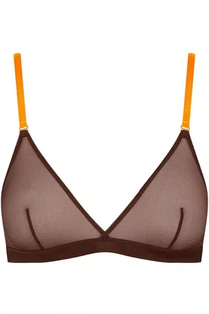 MAISON CLOSE Mesh triangle bra
