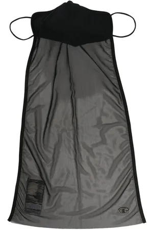 Rick Owens Logo-patch veil face mask