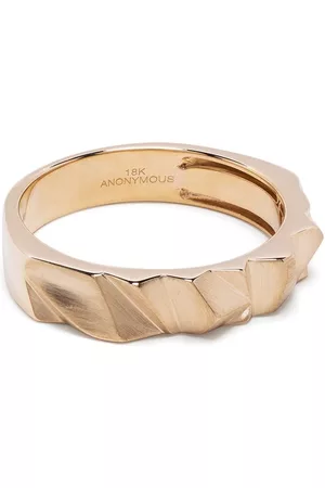 Anonymous 18kt recycled yellow Collection 1 medium pyramid ring