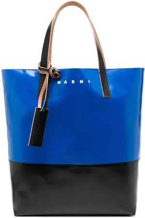 Marni Two-tone top-handle tote bag