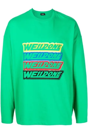 We11 Done Logo-print long-sleeve T-shirt