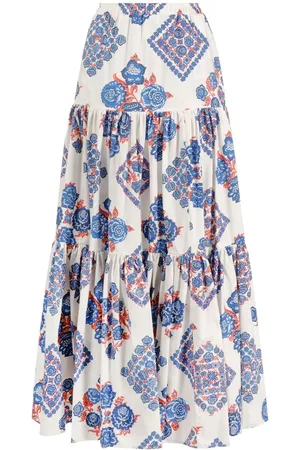 La DoubleJ Floral-print A-line maxi skirt