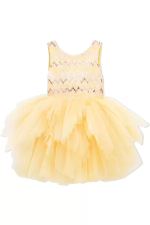 Tulleen Sequinned tulle midi dress
