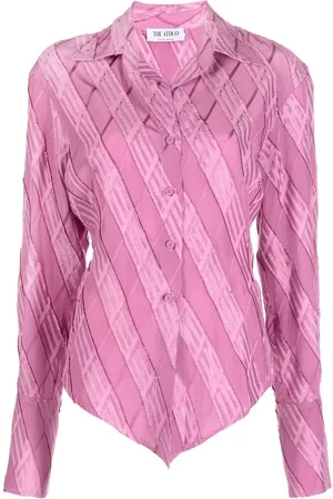 The Attico Jacquard-effect button shirt