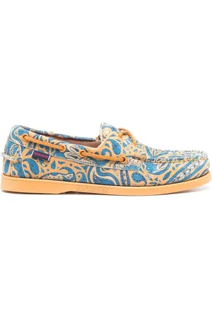 SEBAGO Men Shoes - Paisley-print derby shoes