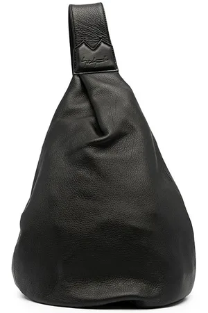 YOHJI YAMAMOTO Logo-embossed leather shoulder bag