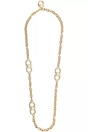 Salvatore Ferragamo Gancini & pearl chain-link necklace