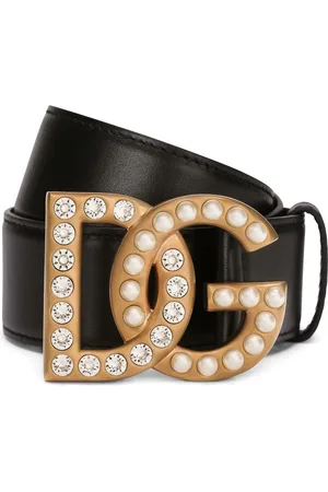 Dolce & Gabbana DG-logo leather belt