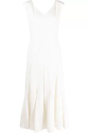 Voz Harlequin silk-linen midi dress