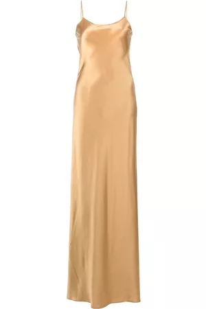 Voz Sleeveless silk maxi slip dress