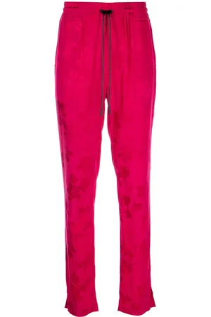 RTA Fiona floral-print cropped trousers
