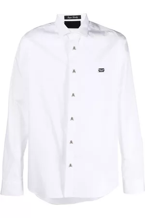 Philipp Plein Chest logo-plaque detail shirt