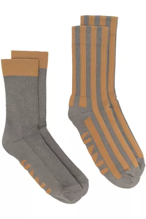 SUNNEI Two-pack logo intarsia socks