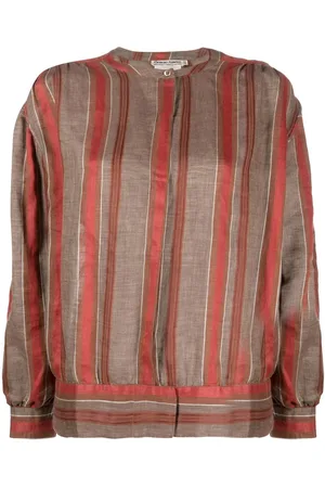 Giorgio Armani 1980s striped linen jacket