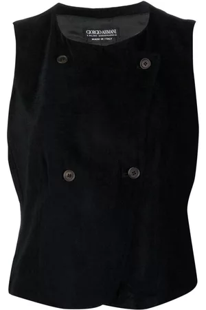 Giorgio Armani 1990s corduroy double-breasted vest