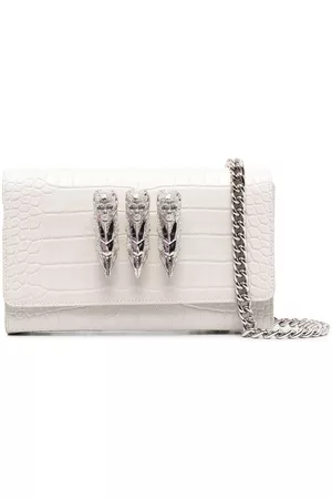 Philipp Plein Skull-charm crossbody clutch bag