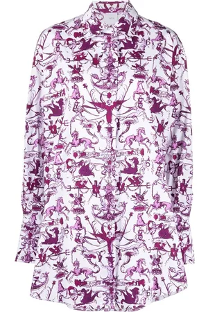 Patou Stories and Tales print shirt dress