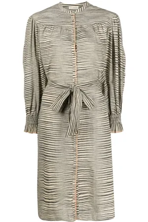 ULLA JOHNSON Fiora striped shirtdress
