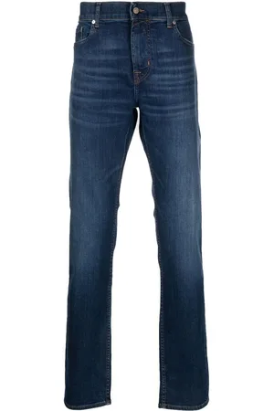 7 for all Mankind Mid-rise slim-fit jeans