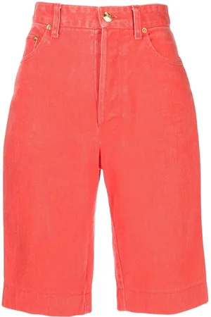 CHANEL 1990-2000s denim knee-length shorts