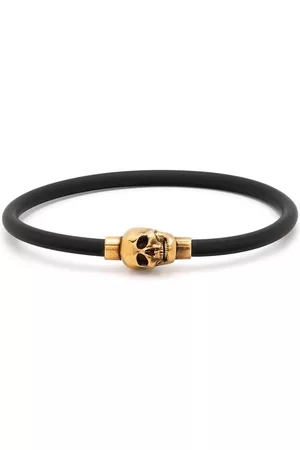 Alexander McQueen Skull-charm slip-on bracelet