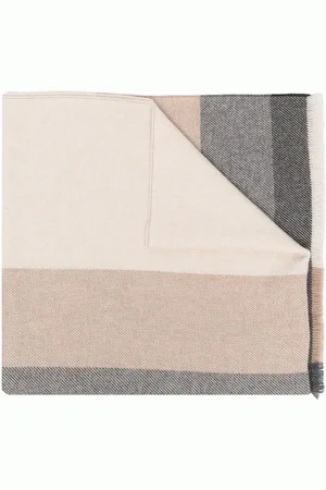 Brunello Cucinelli Striped wool scarf