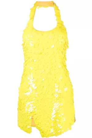 The Attico Scale-effect cut-out mini dress