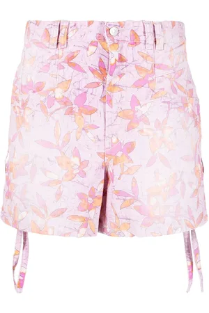 Isabel Marant Naesqui floral print denim shorts