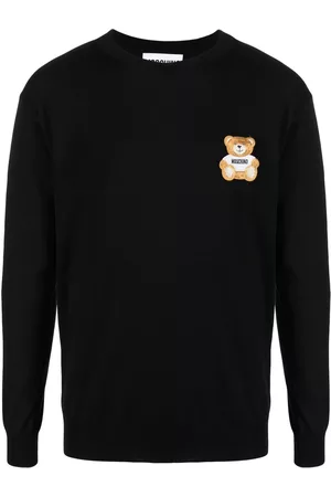 Moschino Teddy Bear patch crew-neck jumper