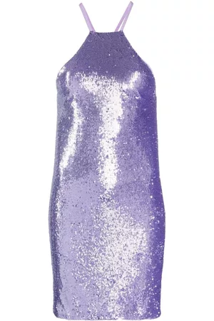 The Attico Sequin-embellished open-back dress