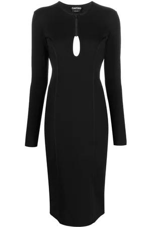 Tom Ford Keyhole detail midi dress